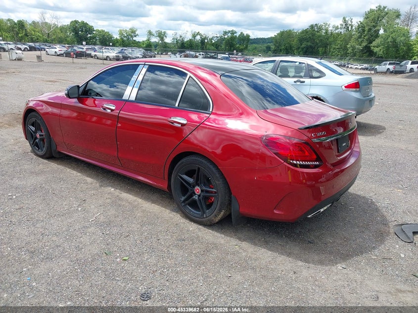 2020 Mercedes-benz C-klasse VIN WDDWF8EB9LR562096 IAAI salvage auction — RIGHT SIDE, Salvage (Ohio), sold $8,750 on 2026-08-11 (photo 3)