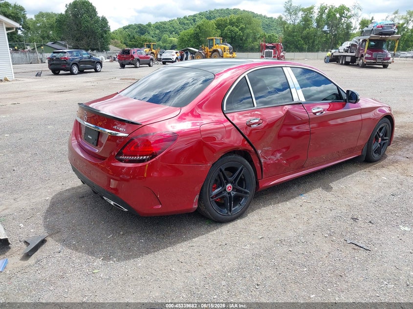 2020 Mercedes-benz C-klasse VIN WDDWF8EB9LR562096 IAAI salvage auction — RIGHT SIDE, Salvage (Ohio), sold $8,750 on 2026-08-11 (photo 4)