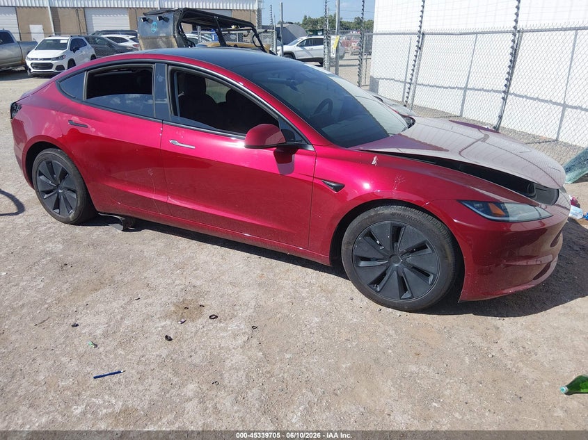 2025 Tesla Model 3 VIN 5YJ3E1EB4SF021811 — IAAI salvage auction photo