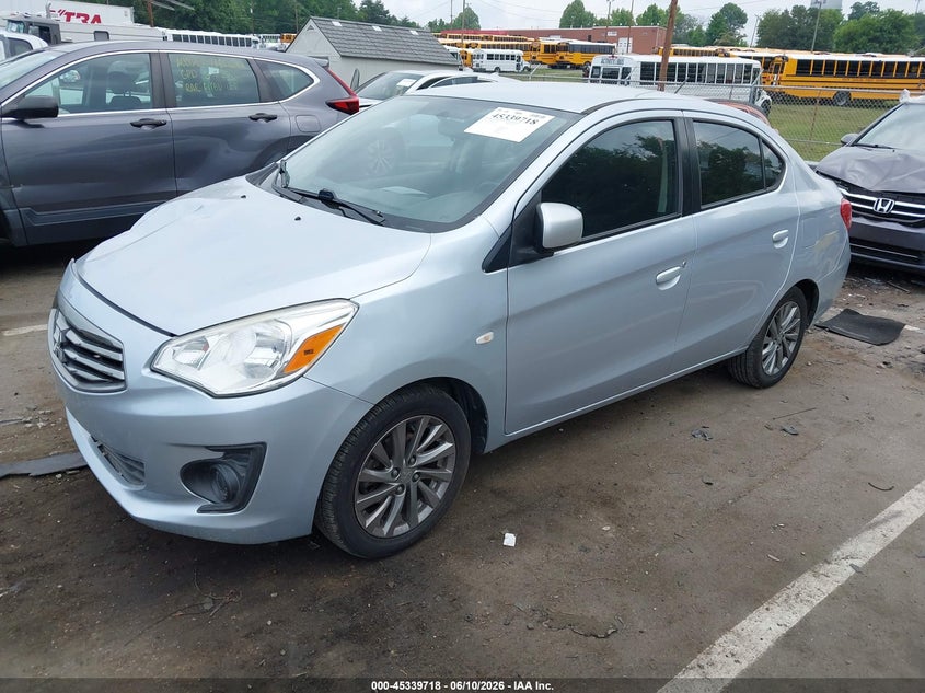 2018 Mitsubishi Mirage VIN ML32F3FJ1JHF00251 IAAI salvage auction — RIGHT FRONT, Salvage (North Carolina), sold $1,350 on 2026-07-23 (photo 2)