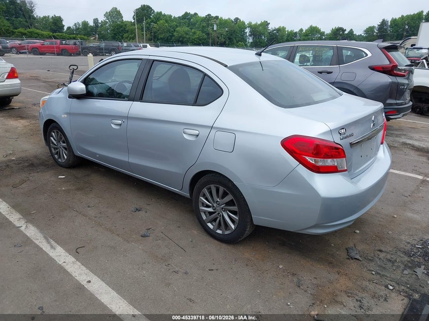 2018 Mitsubishi Mirage VIN ML32F3FJ1JHF00251 IAAI salvage auction — RIGHT FRONT, Salvage (North Carolina), sold $1,350 on 2026-07-23 (photo 3)
