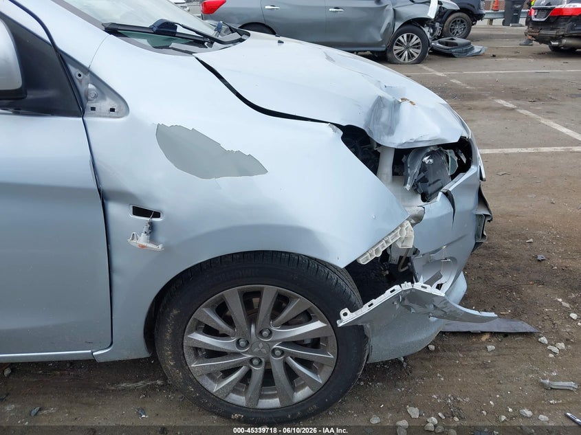 2018 Mitsubishi Mirage VIN ML32F3FJ1JHF00251 IAAI salvage auction — RIGHT FRONT, Salvage (North Carolina), sold $1,350 on 2026-07-23 (photo 6)