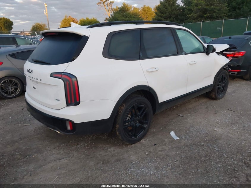 2025 Kia Telluride VIN 5XYP5DGC6SG715420 IAAI salvage auction — FRONT END, Salvage (Kentucky), sold $14,300 on 2026-07-20 (photo 4)