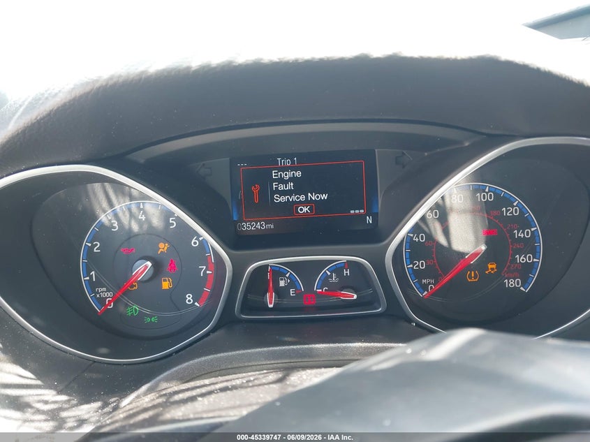 2016 Ford Focus rs VIN WF0DP3THXG4116130 IAAI salvage auction — LEFT SIDE, Salvage (California), sold $2,500 on 2026-07-13 (photo 7)