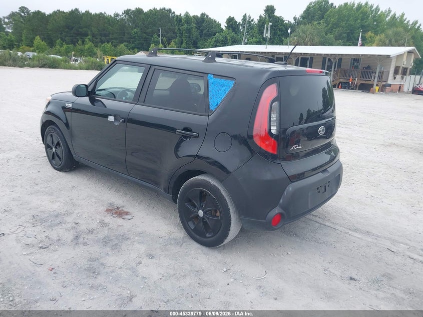2016 Kia Soul VIN KNDJN2A29G7317407 IAAI salvage auction — RIGHT REAR, Salvage Title, sold $25 on 2026-07-28 (photo 3)