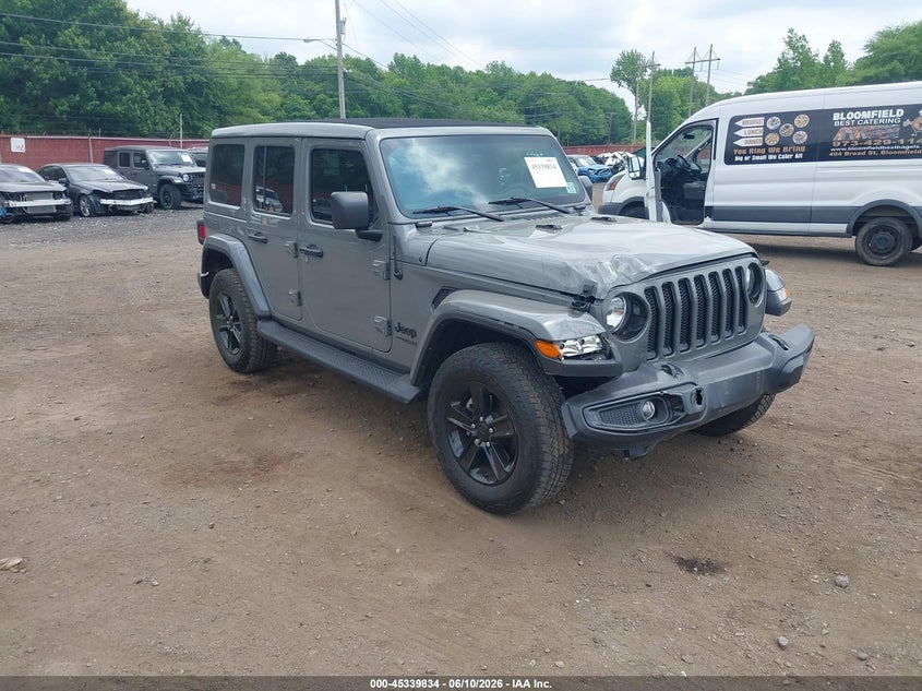 2022 Jeep Wrangler / VIN 1C4HJXEG8NW188849 IAAI salvage auction — FRONT END, Salvage Title, sold $9,500 on 2026-07-29 (photo 1)