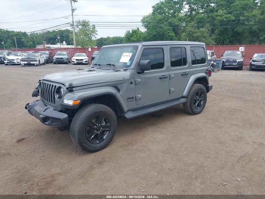 2022 Jeep Wrangler / VIN 1C4HJXEG8NW188849 IAAI salvage auction — FRONT END, Salvage Title, sold $9,500 on 2026-07-29 (photo 2)