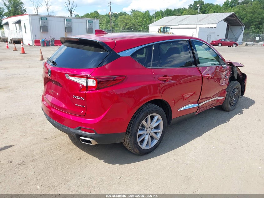 2022 Acura Rdx VIN 5J8TC2H32NL014990 IAAI salvage auction — RIGHT FRONT, Salvage - 75% Or Less (Maryland), sold $8,200 on 2026-08-01 (photo 4)
