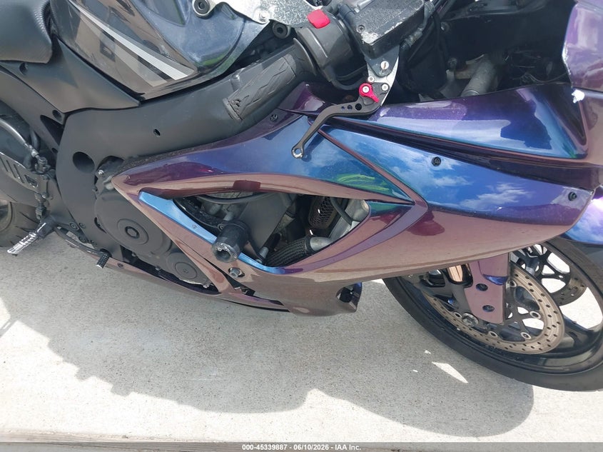 2007 Suzuki Gsx-r750 VIN JS1GR7KA772106327 IAAI salvage auction — REAR END, Salvage (Texas), sold $1,825 on 2026-07-08 (photo 8)