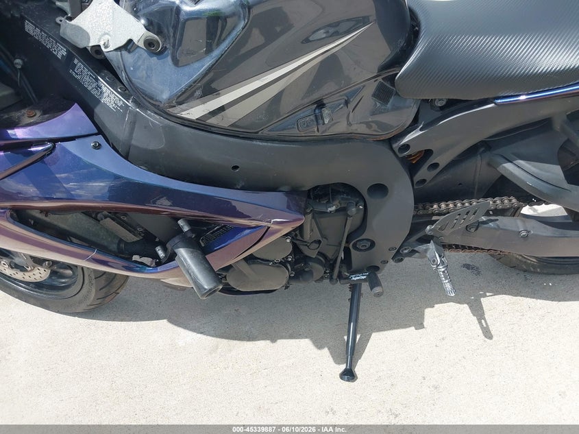2007 Suzuki Gsx-r750 VIN JS1GR7KA772106327 IAAI salvage auction — REAR END, Salvage (Texas), sold $1,825 on 2026-07-08 (photo 9)
