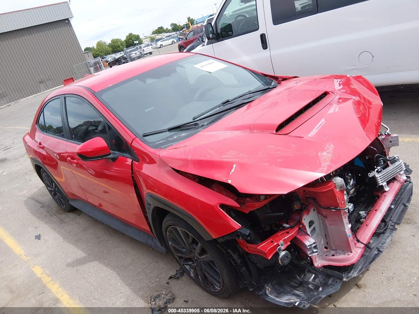 2022 Subaru Wrx VIN JF1VBAH67N8015379 IAAI salvage auction — FRONT END, Salvage (California), sold $9,100 on 2026-07-24 (photo 1)