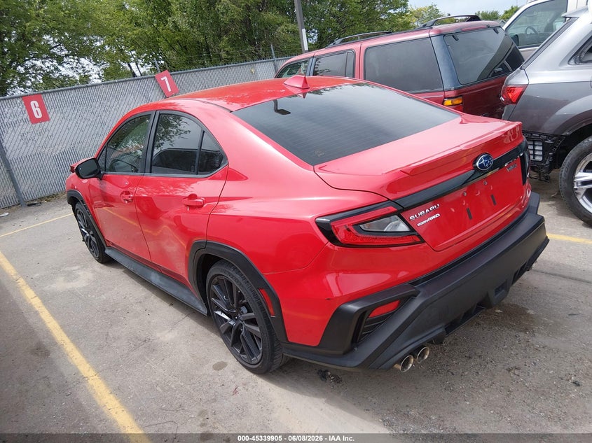2022 Subaru Wrx VIN JF1VBAH67N8015379 IAAI salvage auction — FRONT END, Salvage (California), sold $9,100 on 2026-07-24 (photo 3)