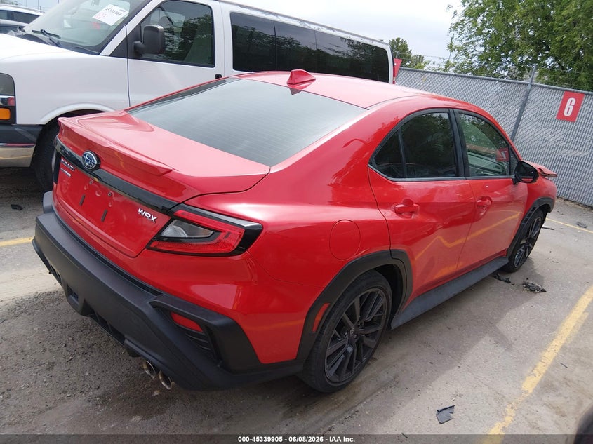 2022 Subaru Wrx VIN JF1VBAH67N8015379 IAAI salvage auction — FRONT END, Salvage (California), sold $9,100 on 2026-07-24 (photo 4)