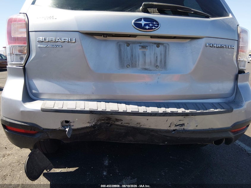 2018 Subaru Forester VIN JF2SJAJC9JH518777 IAAI salvage auction — REAR END, Salvage (California), sold $2,000 on 2026-07-24 (photo 6)