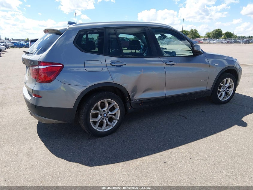 2013 BMW X3 VIN 5UXWX7C54DL978719 IAAI salvage auction — RIGHT SIDE, Prior Salvage (Minnesota), sold $725 on 2026-07-27 (photo 4)