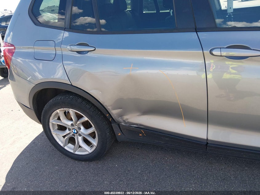 2013 BMW X3 VIN 5UXWX7C54DL978719 IAAI salvage auction — RIGHT SIDE, Prior Salvage (Minnesota), sold $725 on 2026-07-27 (photo 6)