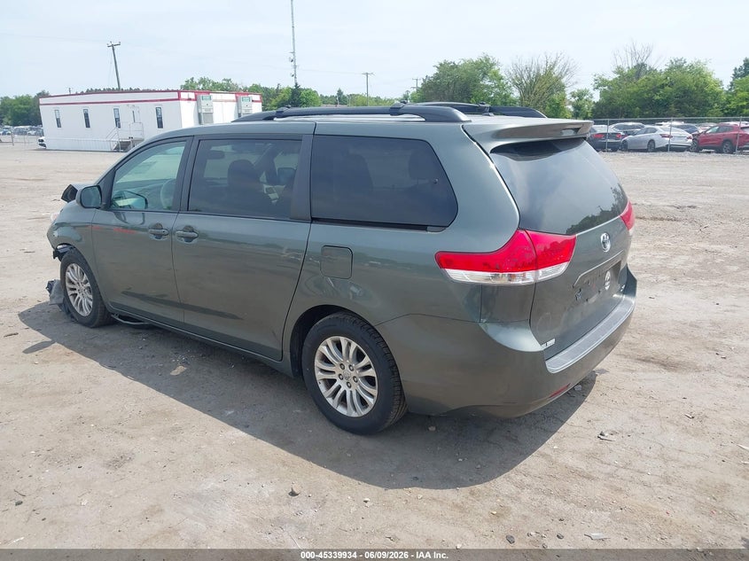2014 Toyota Sienna VIN 5TDYK3DC2ES459649 IAAI salvage auction — FRONT END, Salvage (Virginia), sold $1,650 on 2026-07-14 (photo 3)
