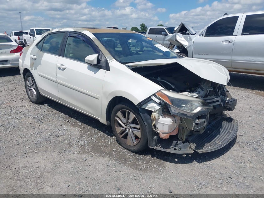 2014 Toyota Corolla VIN 5YFBPRHE0EP082317 IAAI salvage auction — FRONT END, Clear (Arkansas), sold $1,250 on 2026-07-29 (photo 1)