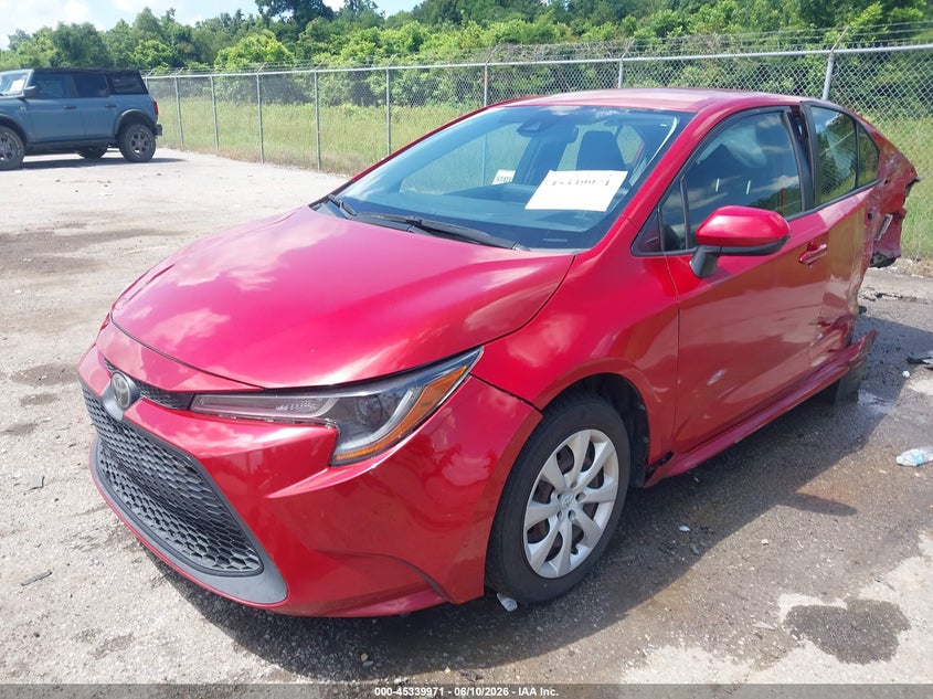 2020 Toyota Corolla VIN JTDEPRAE5LJ102621 IAAI salvage auction — LEFT SIDE, Salvage (Louisiana), sold $3,400 on 2026-07-14 (photo 2)