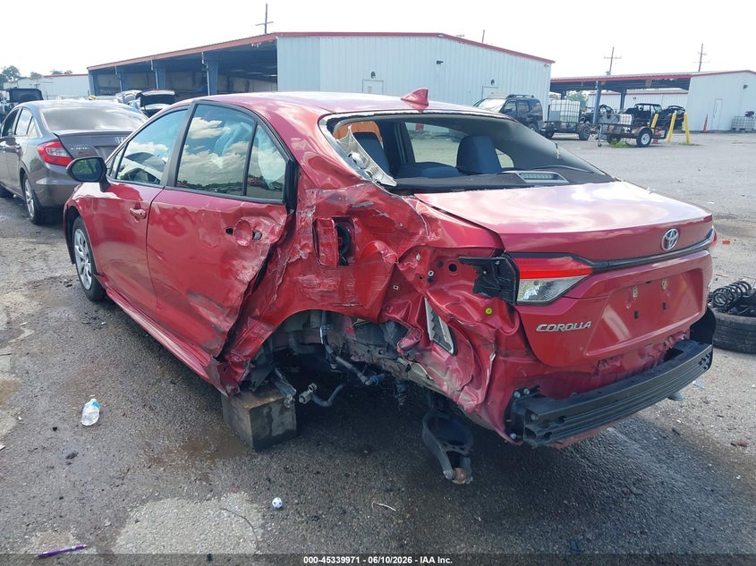 2020 Toyota Corolla VIN JTDEPRAE5LJ102621 IAAI salvage auction — LEFT SIDE, Salvage (Louisiana), sold $3,400 on 2026-07-14 (photo 3)