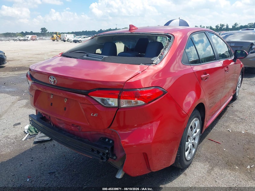 2020 Toyota Corolla VIN JTDEPRAE5LJ102621 IAAI salvage auction — LEFT SIDE, Salvage (Louisiana), sold $3,400 on 2026-07-14 (photo 4)