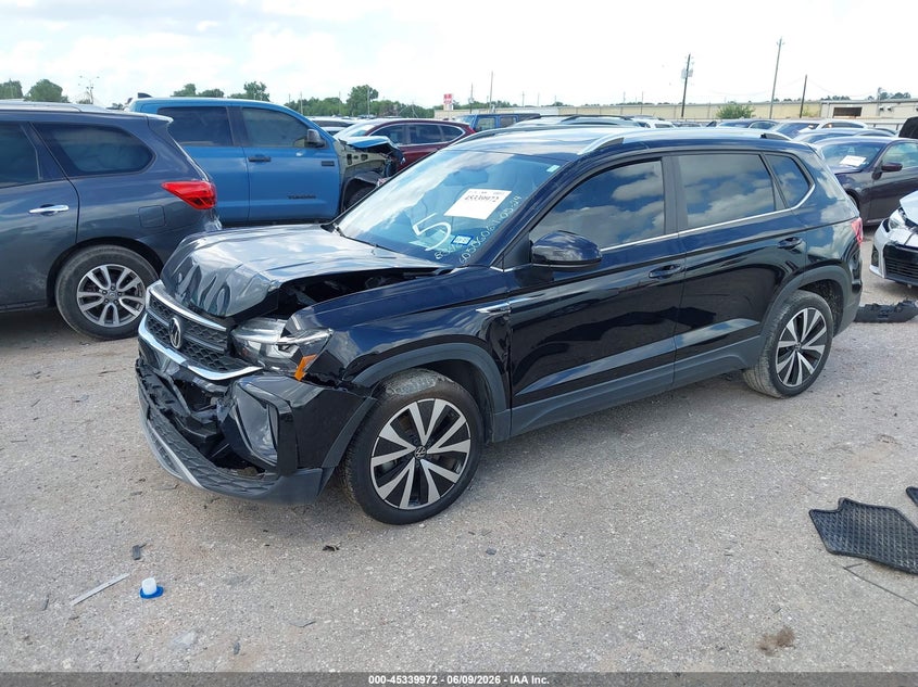 2022 Volkswagen Taos VIN 3VVTX7B28NM058346 IAAI salvage auction — FRONT END, Salvage (Texas), sold $3,600 on 2026-08-01 (photo 2)