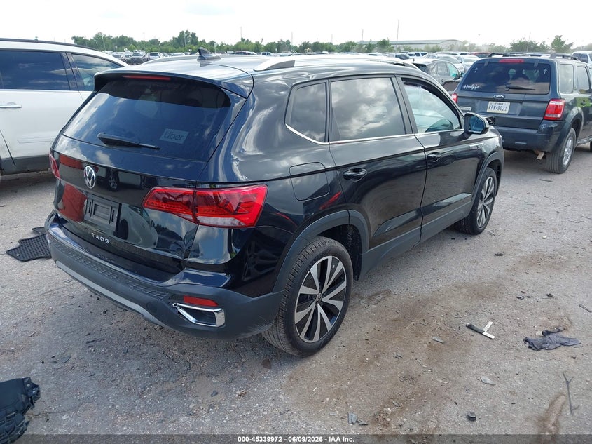 2022 Volkswagen Taos VIN 3VVTX7B28NM058346 IAAI salvage auction — FRONT END, Salvage (Texas), sold $3,600 on 2026-08-01 (photo 4)