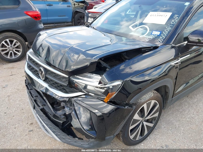 2022 Volkswagen Taos VIN 3VVTX7B28NM058346 IAAI salvage auction — FRONT END, Salvage (Texas), sold $3,600 on 2026-08-01 (photo 6)