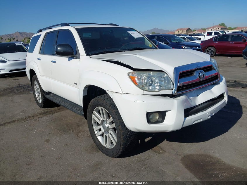 2007 Toyota 4runner VIN JTEZU14R070084563 IAAI salvage auction — FRONT END, Salvage (Arizona), sold $2,150 on 2026-07-07 (photo 1)