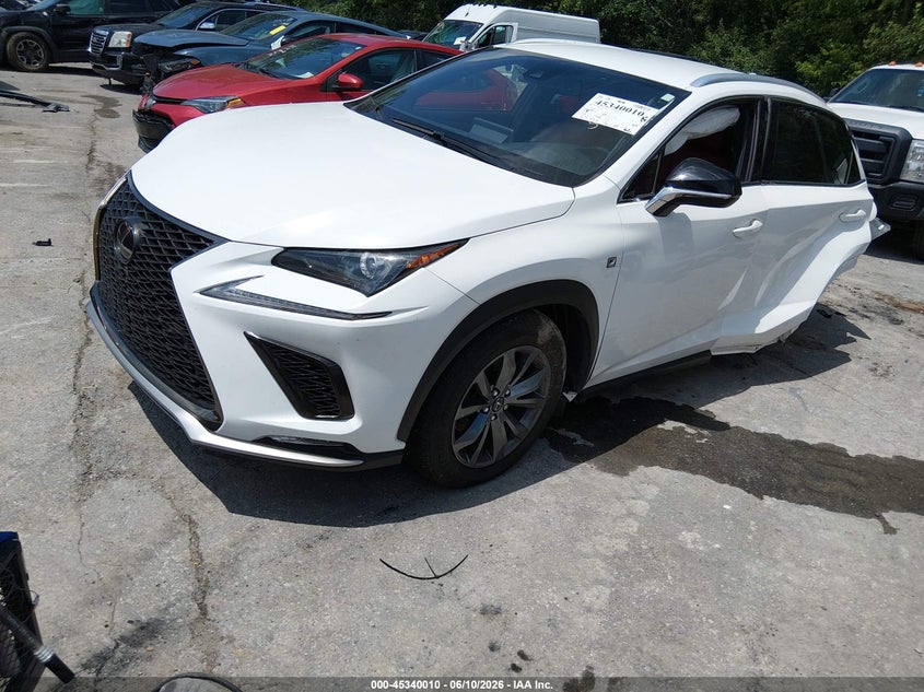 2021 Lexus Nx VIN JTJSARBZ3M5029276 IAAI salvage auction — LEFT REAR, Salvage (Kentucky), sold $7,600 on 2026-07-27 (photo 2)