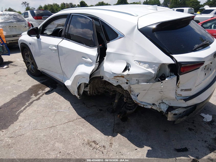 2021 Lexus Nx VIN JTJSARBZ3M5029276 IAAI salvage auction — REAR END, Salvage (Kentucky), sold $7,600 on 2026-07-29 (photo 6)