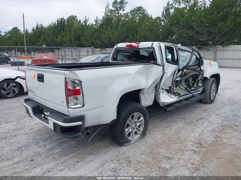 2022 Chevrolet Colorado VIN 1GCHSCEA0N1231451 IAAI salvage auction — ROLLOVER, Certificate Of Destruction (Florida), sold $2,575 on 2026-07-09 (photo 4)