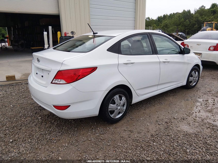 2017 Hyundai Accent VIN KMHCT4AE0HU212578 IAAI salvage auction — NORMAL WEAR, Clear (Alabama), sold $2,050 on 2026-07-13 (photo 4)