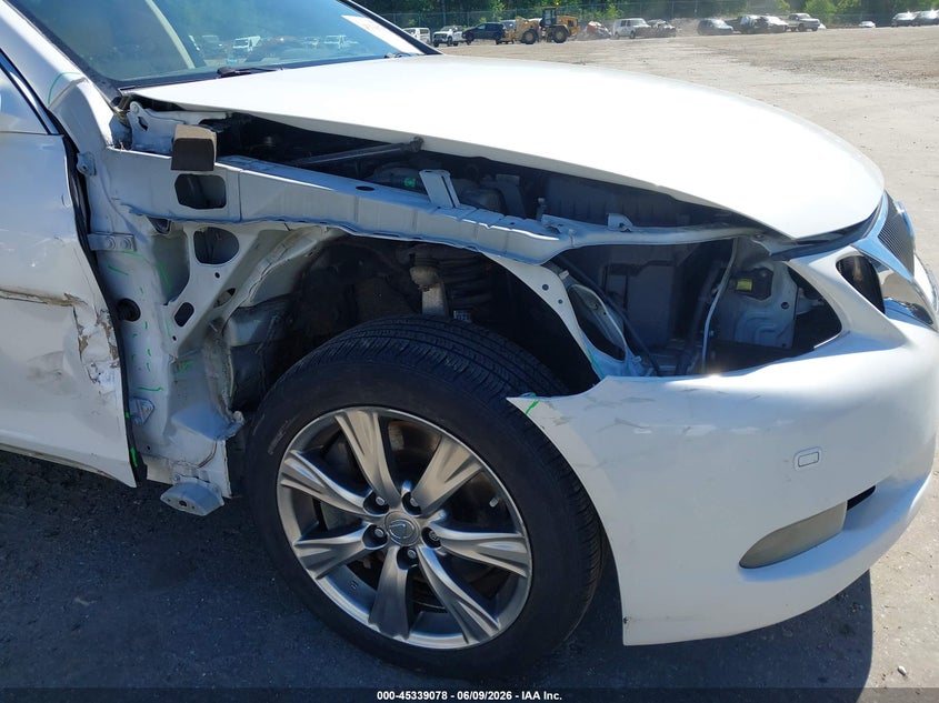 2011 Lexus Gs 350 VIN JTHCE1KSXB0028635 IAAI salvage auction — RIGHT FRONT, Salvage (Massachusetts), sold $550 on 2026-07-17 (photo 6)