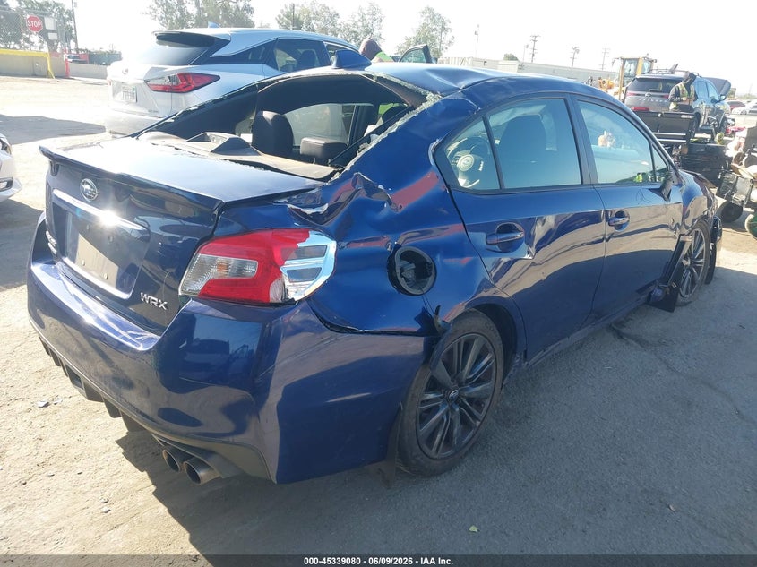 2017 Subaru Wrx VIN JF1VA1B62H9823424 IAAI salvage auction — ROLLOVER, Salvage Title, sold $3,775 on 2026-07-06 (photo 4)