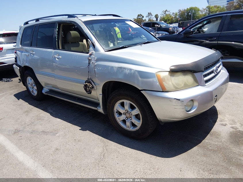 2003 Toyota Highlander VIN JTEHF21A530139366 IAAI salvage auction — SIDE, Salvage (California), sold $200 on 2026-07-18 (photo 1)