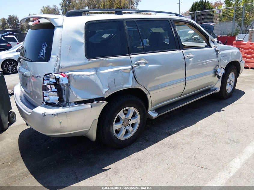 2003 Toyota Highlander VIN JTEHF21A530139366 IAAI salvage auction — SIDE, Salvage (California), sold $200 on 2026-07-18 (photo 4)