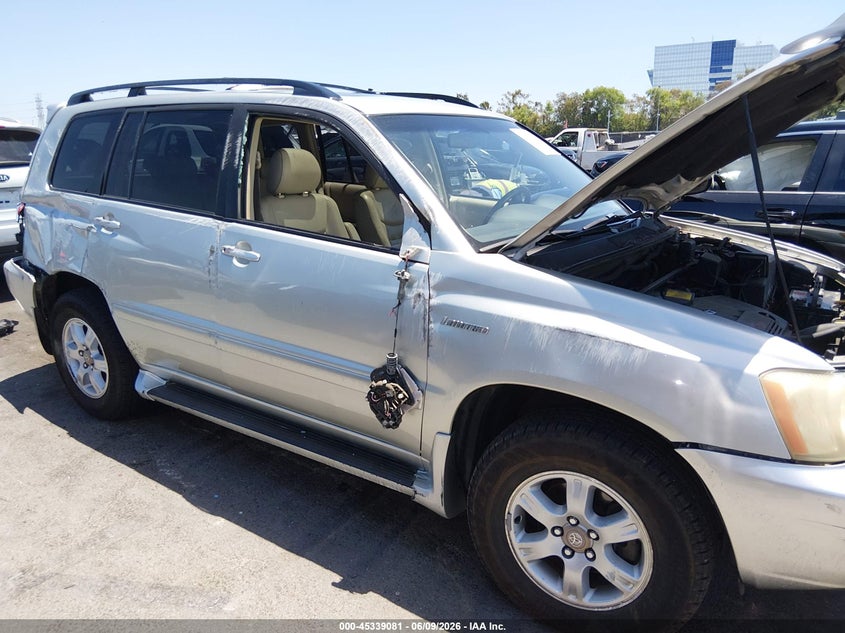 2003 Toyota Highlander VIN JTEHF21A530139366 IAAI salvage auction — SIDE, Salvage (California), sold $200 on 2026-07-18 (photo 6)
