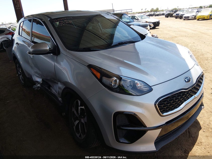 2021 Kia Sportage VIN KNDPM3AC3M7891847 IAAI salvage auction — SIDE, Salvage Title, sold $3,300 on 2026-07-21 (photo 1)