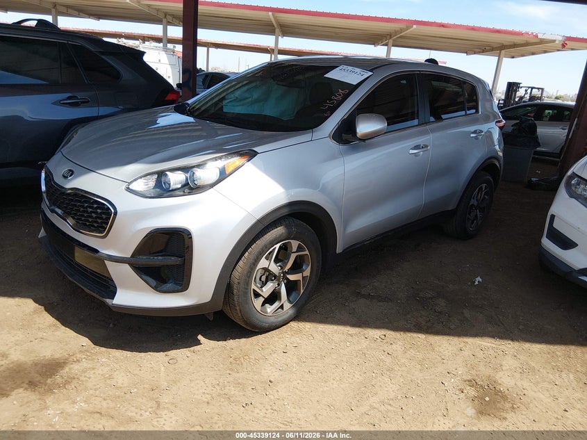2021 Kia Sportage VIN KNDPM3AC3M7891847 IAAI salvage auction — SIDE, Salvage Title, sold $3,300 on 2026-07-21 (photo 2)