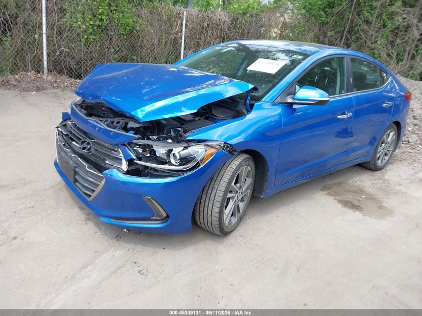 2017 Hyundai Elantra VIN KMHD84LF9HU284259 IAAI salvage auction — FRONT END, Salvage (Rhode Island), sold $1,550 on 2026-07-25 (photo 2)