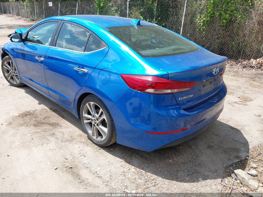 2017 Hyundai Elantra VIN KMHD84LF9HU284259 IAAI salvage auction — FRONT END, Salvage (Rhode Island), sold $1,550 on 2026-07-25 (photo 3)