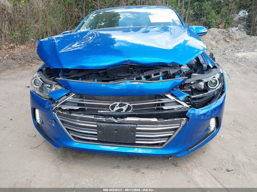 2017 Hyundai Elantra VIN KMHD84LF9HU284259 IAAI salvage auction — FRONT END, Salvage (Rhode Island), sold $1,550 on 2026-07-25 (photo 6)