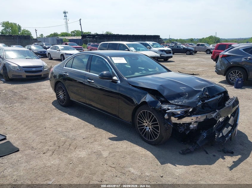 2022 Mercedes-benz C-klasse VIN W1KAF4HB3NR041568 IAAI salvage auction — FRONT END, Salvage Title, sold $11,800 on 2026-07-24 (photo 1)