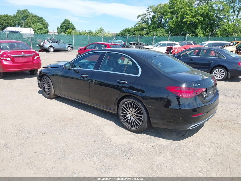 2022 Mercedes-benz C-klasse VIN W1KAF4HB3NR041568 IAAI salvage auction — FRONT END, Salvage Title, sold $11,800 on 2026-07-24 (photo 3)