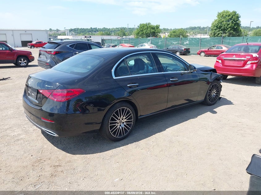 2022 Mercedes-benz C-klasse VIN W1KAF4HB3NR041568 IAAI salvage auction — FRONT END, Salvage Title, sold $11,800 on 2026-07-24 (photo 4)