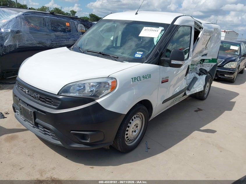 2020 Ram Promaster city VIN ZFBHRFAB0L6P65614 IAAI salvage auction — LEFT & RIGHT, Wait Title, sold $1,350 on 2026-08-14 (photo 2)