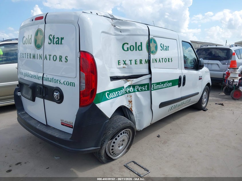 2020 Ram Promaster city VIN ZFBHRFAB0L6P65614 IAAI salvage auction — LEFT & RIGHT, Wait Title, sold $1,350 on 2026-08-14 (photo 4)