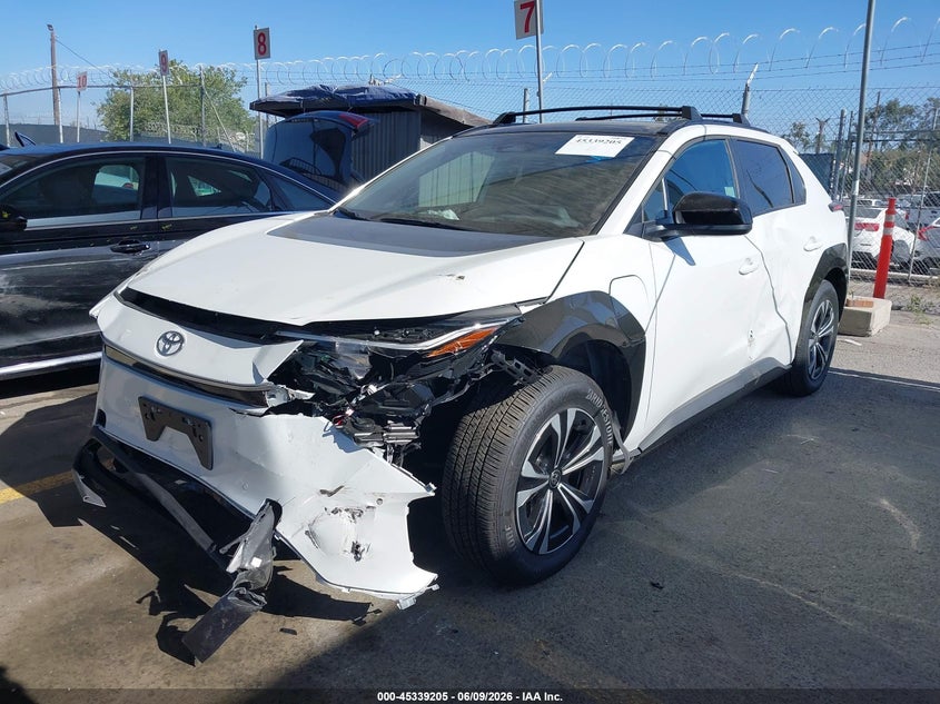 2025 Toyota Bz4x VIN JTMAAAAA1SA073664 IAAI salvage auction — LEFT FRONT, Salvage Title, sold $7,600 on 2026-07-29 (photo 2)