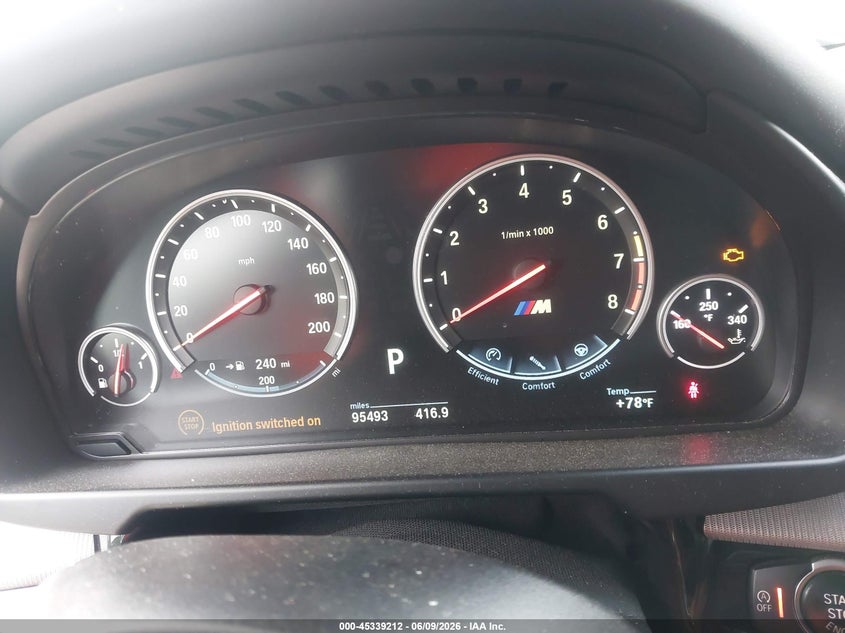 2016 BMW X5 m VIN 5YMKT6C50G0R79305 IAAI salvage auction — NORMAL WEAR, Clear (Missouri), sold $10,875 on 2026-07-14 (photo 7)